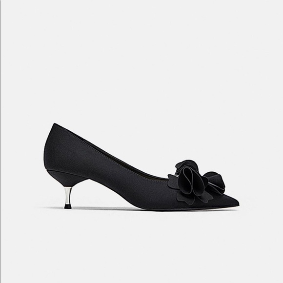 Zara floral heels sz 6 - Picture 3 of 6